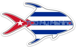 TCO Fly Shop Fly Fishing Stickers TCO Sticker - Cuba Permit