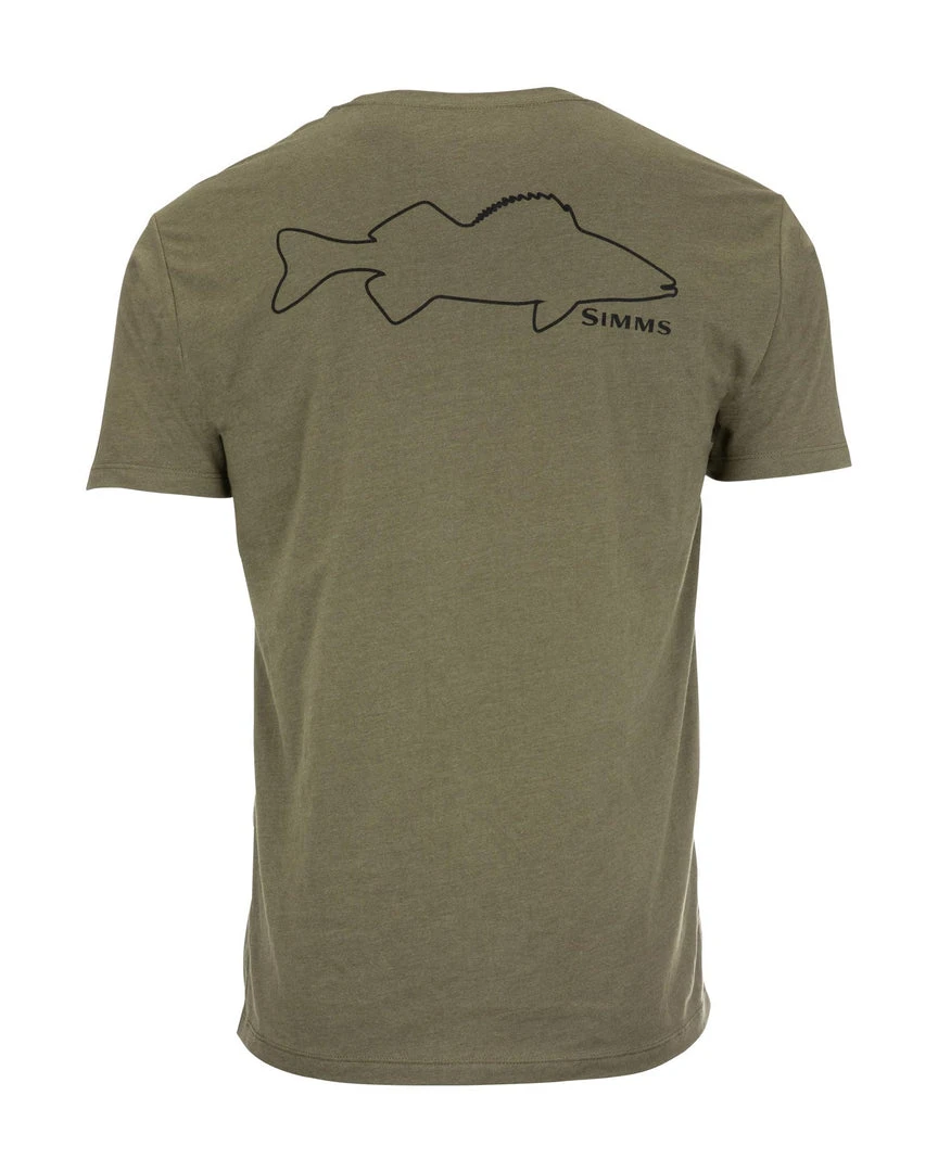 Simms Walleye Outline T-Shirt Shirts