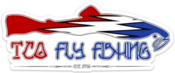 TCO Fly Shop Fly Fishing Stickers TCO Sticker - Large Lightning Bolt
