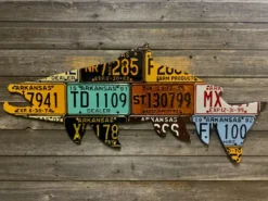 Cody Richardson Art - Arkansas Vintage Brown Trout License Plate Art Gifts