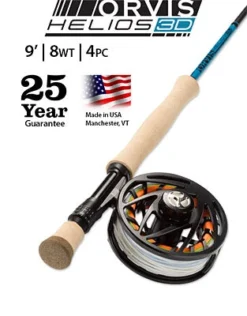 Fly Rods ORVIS HELIOS 3D BLUE 9FT 8WT - 4PC