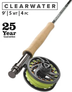 Fly Rods ORVIS CLEARWATER 9ft 5wt 4pc OUTFIT
