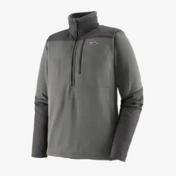 Patagonia Mens L/S R1 Fitz Roy 1/4 Zip Shirts