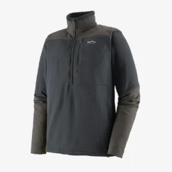 Patagonia Mens L/S R1 Fitz Roy 1/4 Zip Shirts