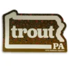 TCO Fly Shop PA Brown Trout Sticker Fly Fishing Stickers