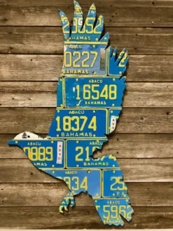 Cody Richardson Art - Bahamas White Crown Pigeon License Plate Art Gifts