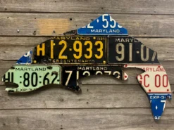 Cody Richardson Art - Maryland Antique Trout License Plate Art