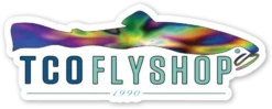 TCO Fly Shop Fly Fishing Stickers TCO Sticker - Trippy Logo