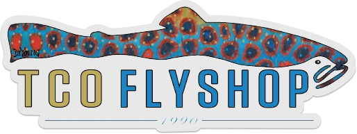 TCO Fly Shop Fly Fishing Stickers TCO Sticker - Deyoung Brown Trout