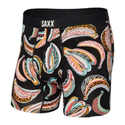 SAXX VIBE BOXER BRIEF - GONE BANANAS- BLACK