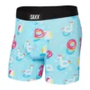 SAXX VIBE BOXER BRIEF - POOL PARTY- BLUE Layering & Underwear