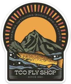 TCO Fly Shop The Rising Trout TCO Sticker