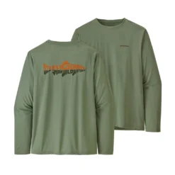 Patagonia Mens Longsleeve Cap Cool Daily Fish Graphic Shirt