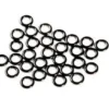 Wapsi Accessories ANGLERS IMAGE TIPPET RINGS MEDIUM BLACK NICKEL - 10 PACK