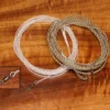Hareline Fluorocarbon Bug Turner Furled Leader 8 Foot Full Sink W Swivel Leaders & Tippet