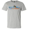 TCO Fly Shop Shirts TCO Logo T-Shirt Deyoung Brown Trout Riser