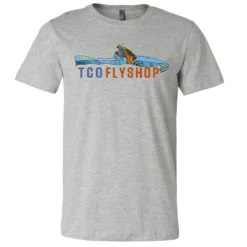 TCO Fly Shop Shirts TCO Logo T-Shirt Deyoung Brown Trout Riser