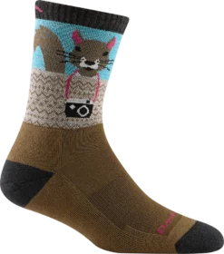 DARN TOUGH WOMENS CRITTER CLUB MICRO CREW LIGHTWEIGHT WITH CUSHION